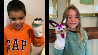 1st Grade in action – Sock puppet