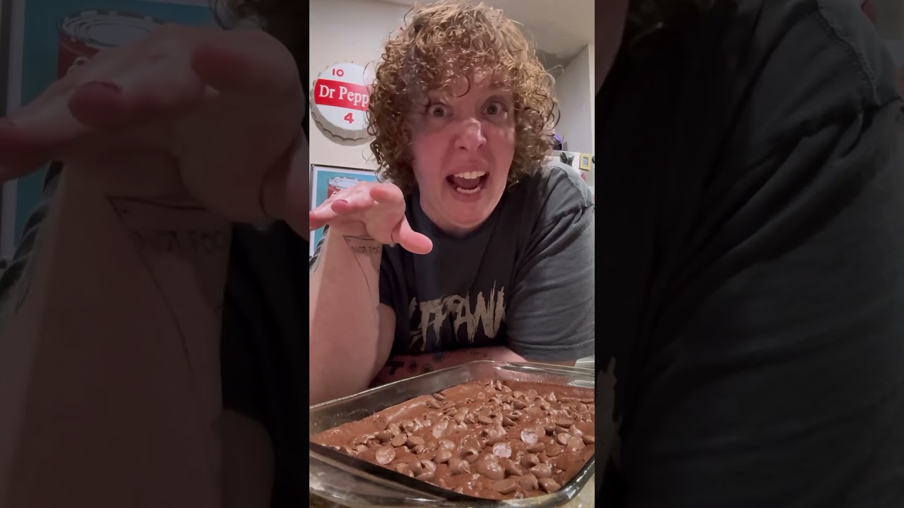 I refuse to be sorry about this. #mommacusses #brownies #fudgebrownie #centercut