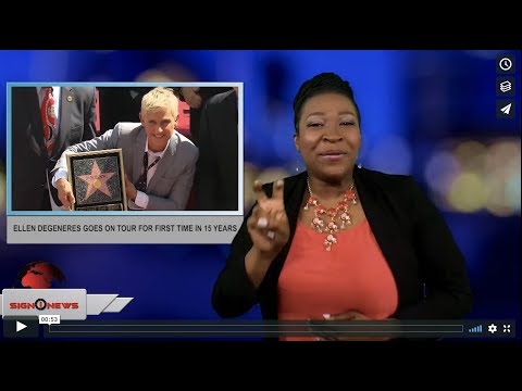 Ellen Degeneres goes on tour for first time in 15 years (ASL - 6.15.18)