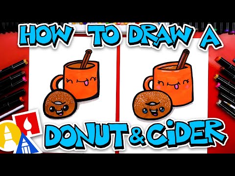 How To Draw A Donut And Apple Cider