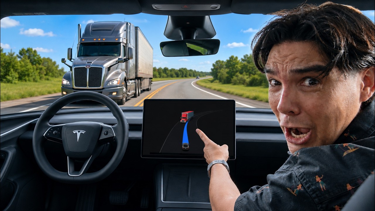NADIE AL VOLANTE!!!!!!! Test del Robotaxi de Tesla
