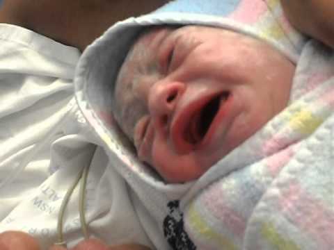 Baby Lavinia Fua'eiki Na'a. A few minutes Being born into the world. Love you princess.