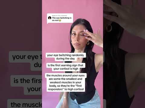 Persistent Eye Twitch: A Sign of High Cortisol Levels 👇🏼 #shorts