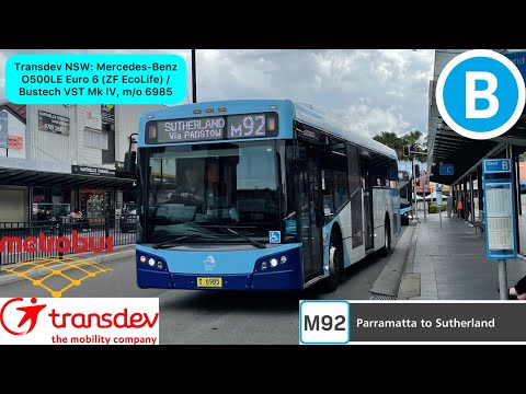 Transdev NSW: Mercedes-Benz O500LE Euro 6 (ZF EcoLife) / Bustech VST Mk IV, m/o 6985