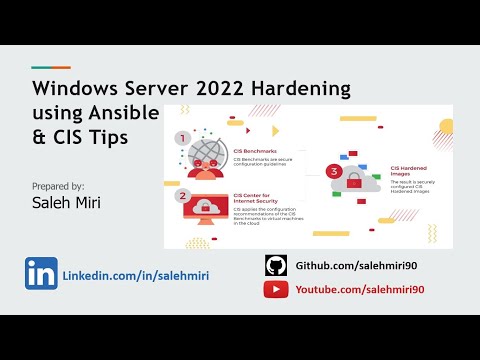 Harden windows server using Ansible and CIS tips