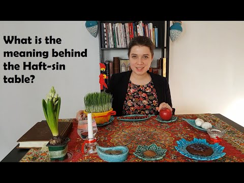 What is the meaning behind the Haft-sin table? (With Persian and English subtitle)
