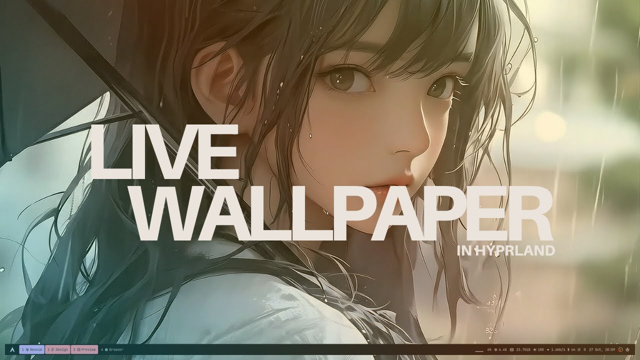 How to set Live Wallpaper in Hyprland using Waypaper