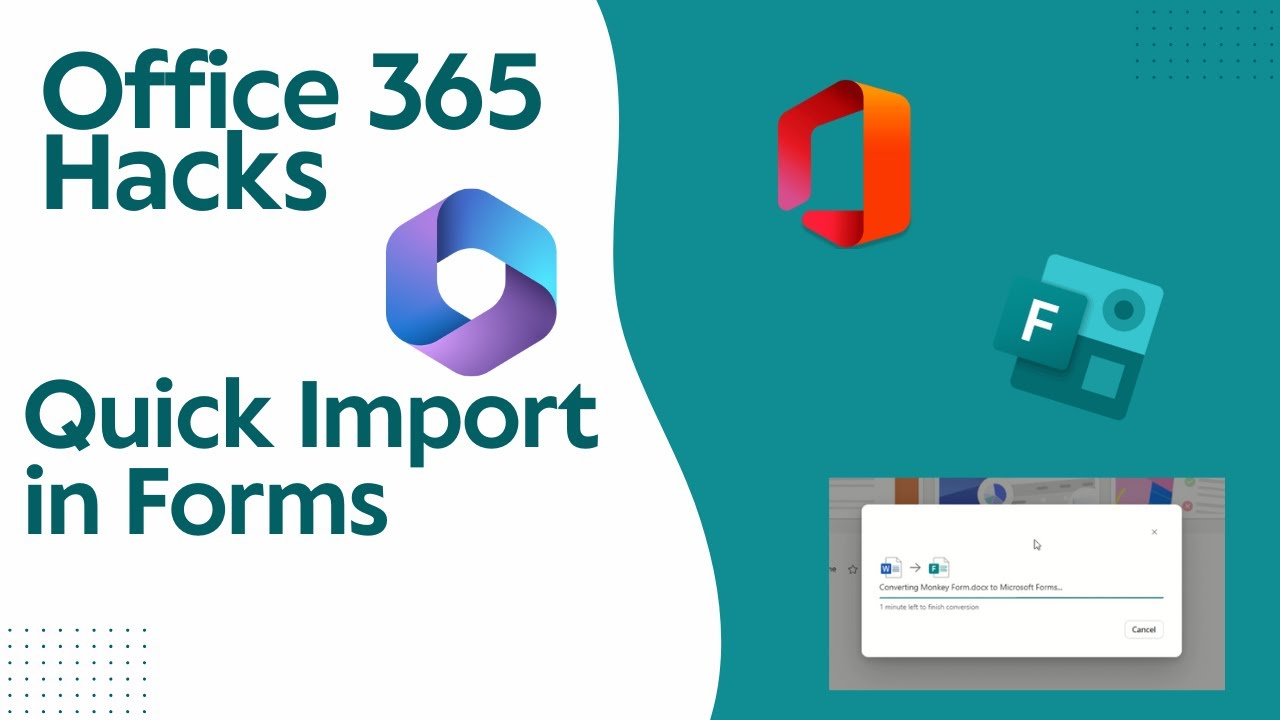 How to use quick import in Microsoft Forms