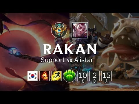 Rakan Support vs Alistar - KR Master Patch 8.24