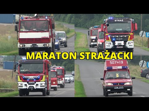 Alarmowo dziesiątki wozów strażackich podczas Fire Truck Show Główczyce! - Godzina ze Strażą
