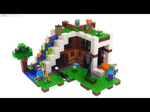 🔄 LEGO Minecraft 2017 Waterfall Base review! 21134 re upload