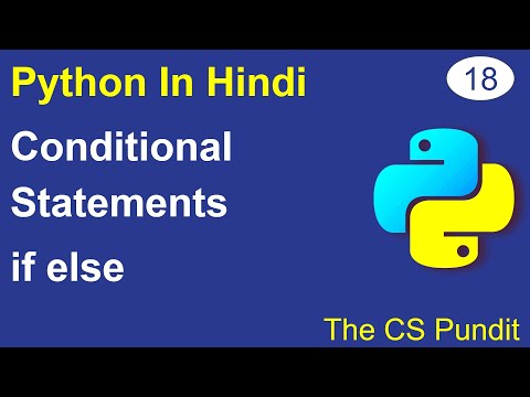 L18 Conditional Statements In Python If Else Python Tutorial In Hindi