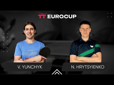 10:20 Valentyn Yunchyk - Nazarii Hrytsyienko 17.08.2024 Table Tennis TT Euro.Cup Ukraine Elite 3