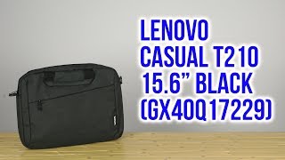 Lenovo 15.6 Casual Topload T210 Black (GX40Q17229) - відео 1