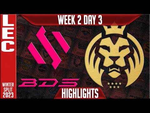 BDS vs MAD Highlights | LEC Winter 2023 W2D3 | Team BDS vs MAD Lions