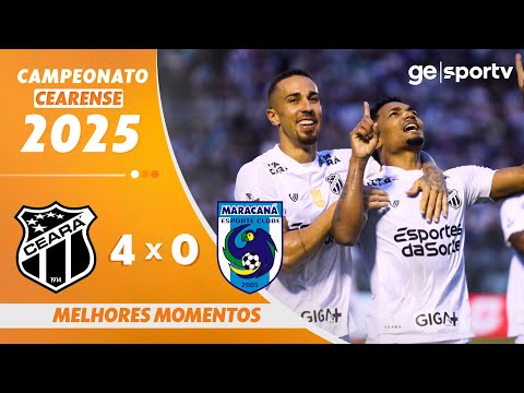 Gols e lances de Ceará x Maracanã