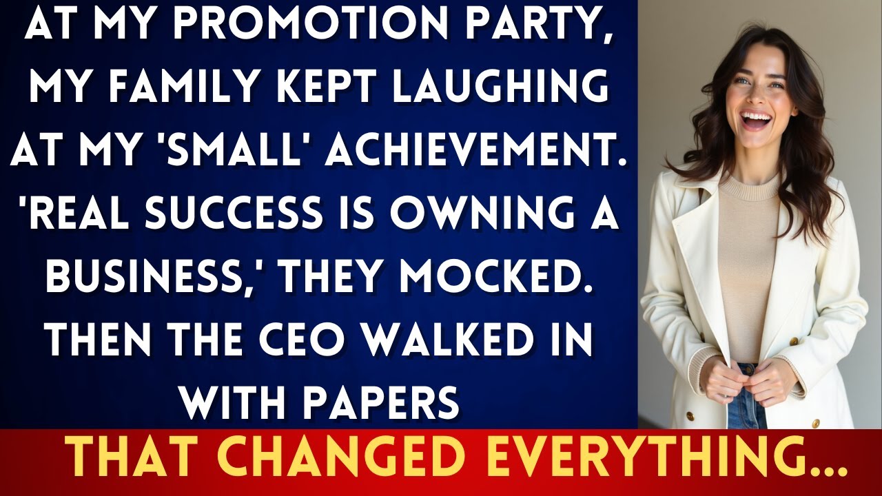 At My Promotion Celebration My Family Dismissed My Career—Then The CEO Delivered Life-ChangingNew...