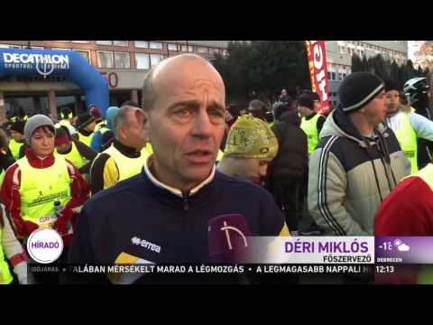 Szilveszteri futások országszerte - hegyi maraton Zalaegerszegen – M1 Híradó 2016-12-31 12:00