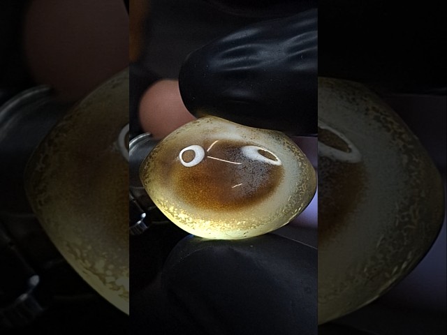 حجر عقيق سليماني طبيعي مصور هيئة عين