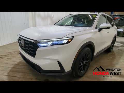 2024 Honda CR-V Sport AWD in Platinum White Pearl for sale at Wheaton Honda West in Calgary, AB