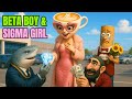 Love Story Of Beta Boy Sigma Girl Ballerina Cappuccina X Tung Tung Sahur Sigma Boy Remix