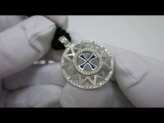 Серебряный кулон "Звезда Эрцгаммы" ксх33 Видеообзор