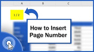 How to Insert Page Numbers in Excel (in the Header or Footer)