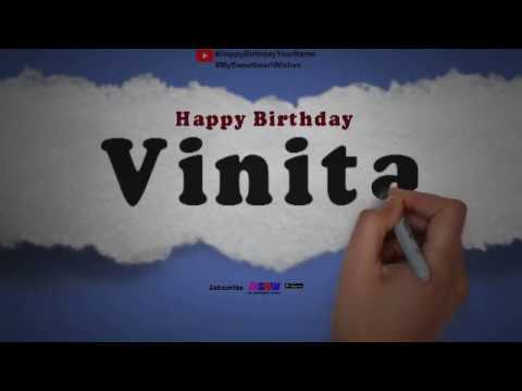 Happy Birthday Vinita | Whatsapp Status Vinita