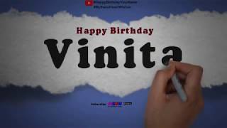 Happy Birthday Vinita  Whatsapp Status Vinita