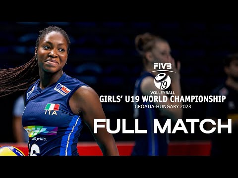 ITA🇮🇹 vs. JPN🇯🇵 - Full Match | Girls' U19 World Championship | Final Bronze