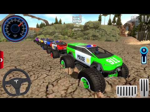 Police 4x4 Monster Truck Stunts Driver Simulator 3D - Android / IOS GamePlay #1