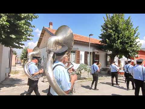 Marcia Santa Cecilia Banda di Ailano 16/8/23 Collelongo Processione di San Rocco
