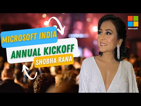 Microsoft India Annual Kick-off | #Anchor #shobharana