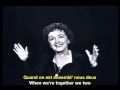 Edith Piaf Mon Manège à Moi French & English Subtitles