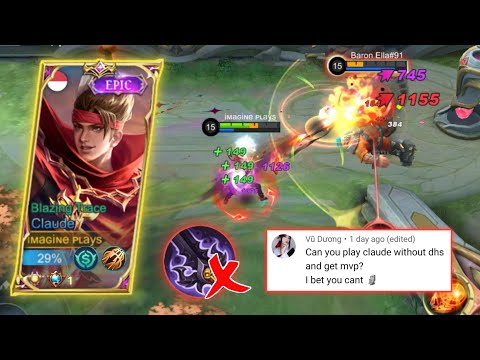 NO DHS CHALLENGE! | CAN I GET MVP? | TOP GLOBAL CLAUDE GAMEPLAY | MLBB