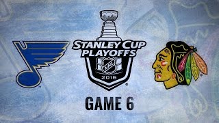 Blackhawks win 6-3 to force Game 7 against the Blues