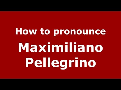 How to pronounce Maximiliano Pellegrino (Argentine Spanish/Argentina) - PronounceNames.com