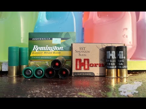 RIFLED VS SMOOTH BORE BARREL SHOTGUN - HOW MANY MILK JUGS???