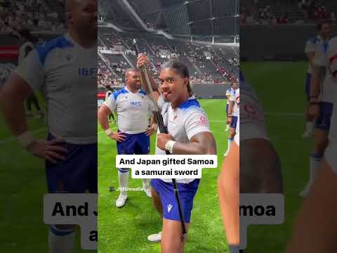 Respect Between Japan And Samoa In Rugby! 🏉 #shorts