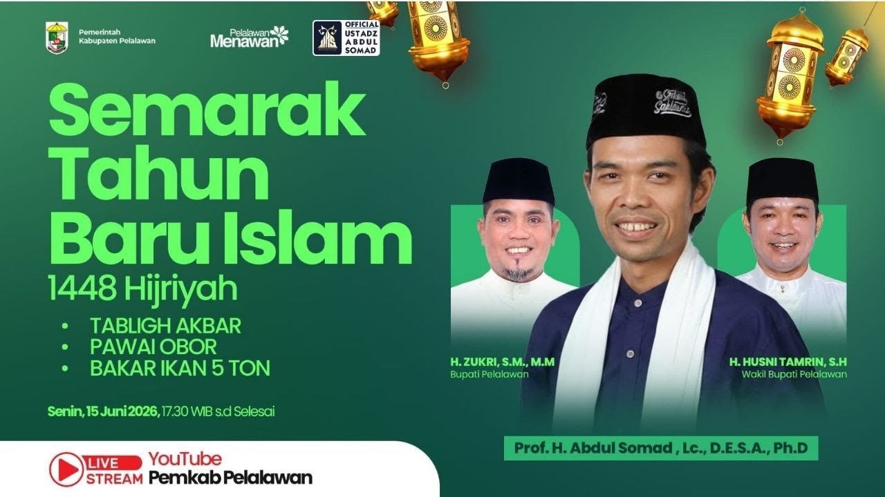 LIVE | Tabligh Akbar Tahun Baru Islam 1 Muharram 1448 H | Ustadz Abdul Somad