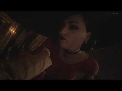 Resident Evil 8 (Village) - New Thicc Lady Dimitrescu Red Lace Suit Mod