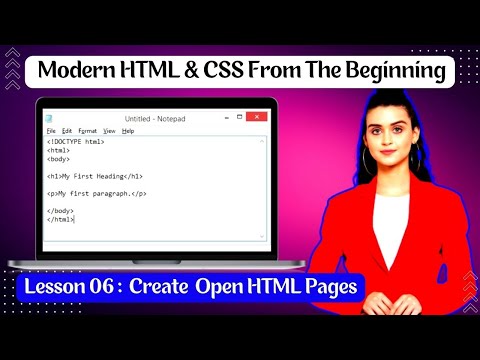 Lesson 06. Create  Open HTML Pages #html,  #CSS, #Basic_html, #Basic_CSS , #Freelancing_Help_Zone