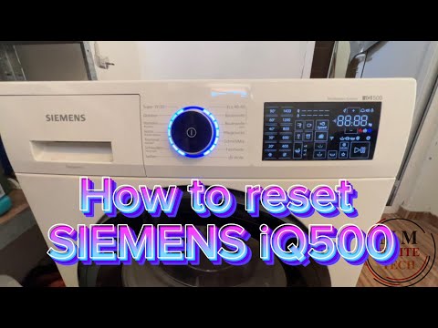 How to reset washing machine SIEMENS iQ500 iSensoric , test mode and stored errors waschmachine. DIY