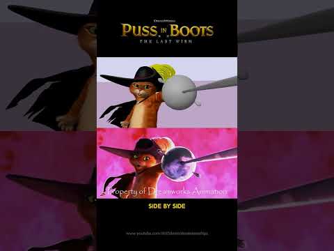 Death Wolf vs Puss Shot Progression #shorts #youtubeshorts #trending #pussinboots2 #thelastwish