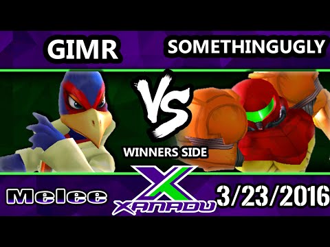 S@X 142 - VGBC | GimR (Falco) Vs. SomethingUgly (Samus) SSBM Tournament - Smash Melee