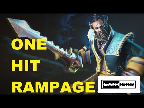 !ATTACKER BUILD KUNKKA ONE HIT RAMPAGE  - TEAM LANCERS