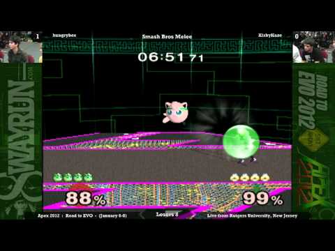 Apex 2012 - SSBM L8 - hungrybox VS KirbyKaze