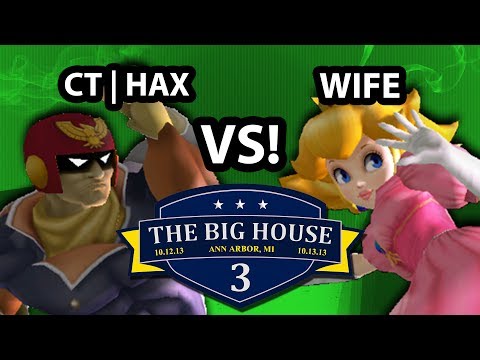 The Big House 3 - Hax (Captain Falcon) Vs. Wife (Peach) - Winners Round 2 - SSBM