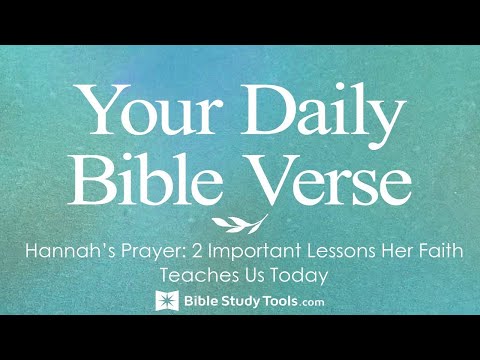4 Uplifting Lessons from Hannah's Prayer