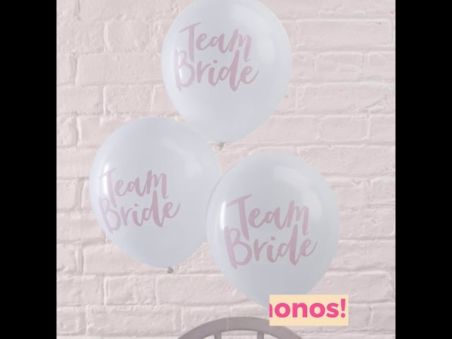 Vídeo relacionado con SHATCHI-Juego de 12 boppers para Despedida de Soltera, Color Rosa, 1 Pack (SH-HEN-1004)